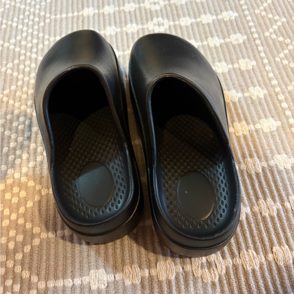 Black Platform Clogs - image 4
